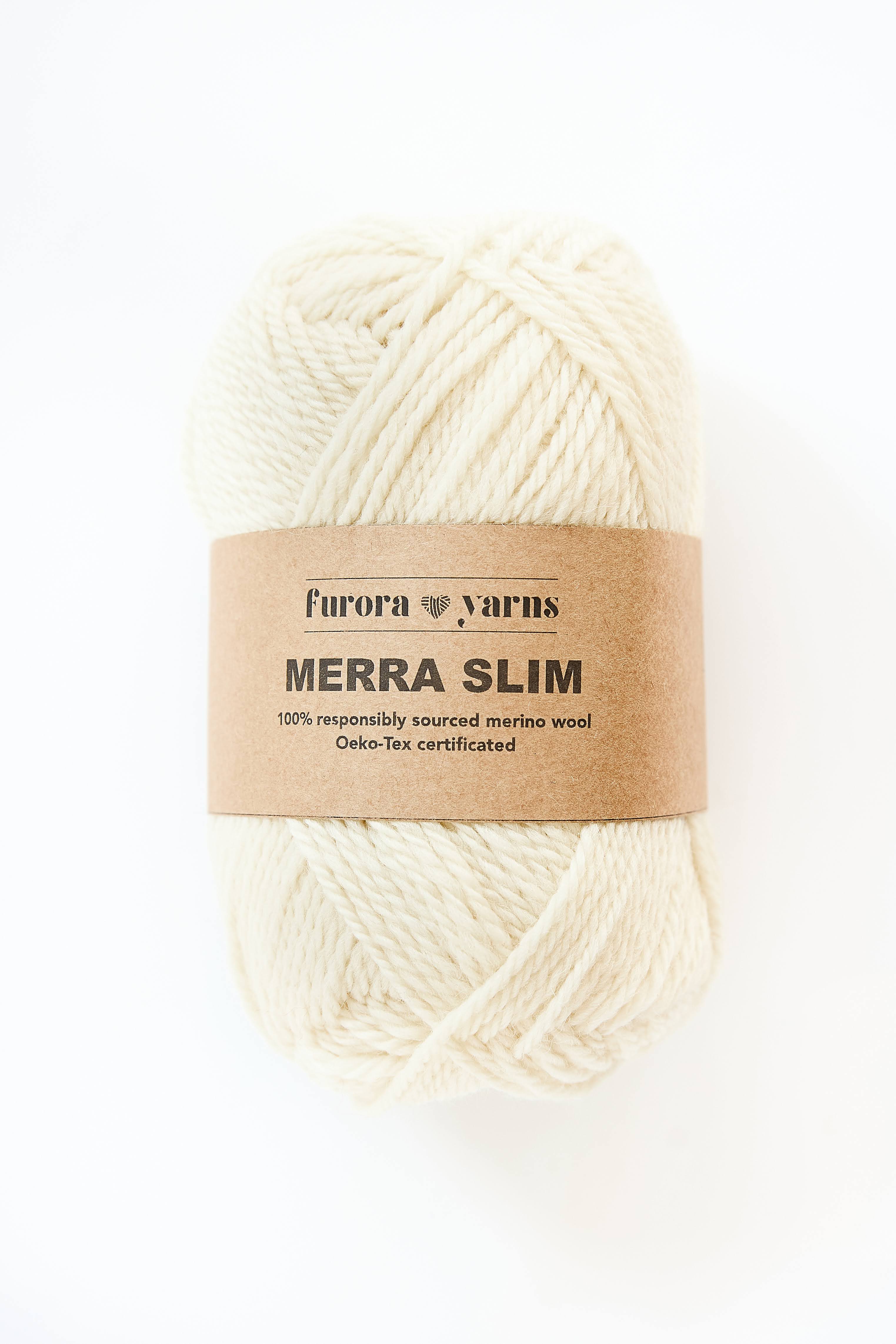 WEŁNA MERINO 100% MERRA SLIM natura 50g