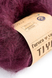 Włóczka wełna alpaka TIYA 50g bordo