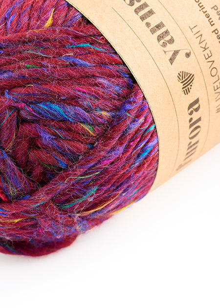 WEŁNA MERINO 100% MERRA SILK claret 100g