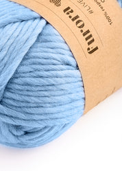 WEŁNA MERINO 100% MERRA niebieski 100g
