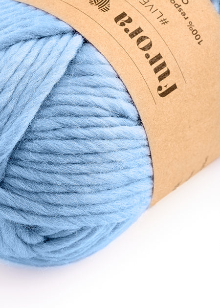 WEŁNA MERINO 100% MERRA niebieski 100g