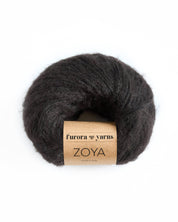 Włóczka merino, baby alpaka, bawełna ZOYA  50g czekolada