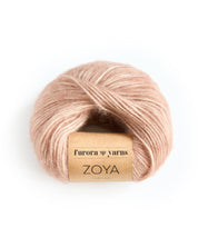 Włóczka merino, baby alpaka, bawełna ZOYA  50g antyczny róż