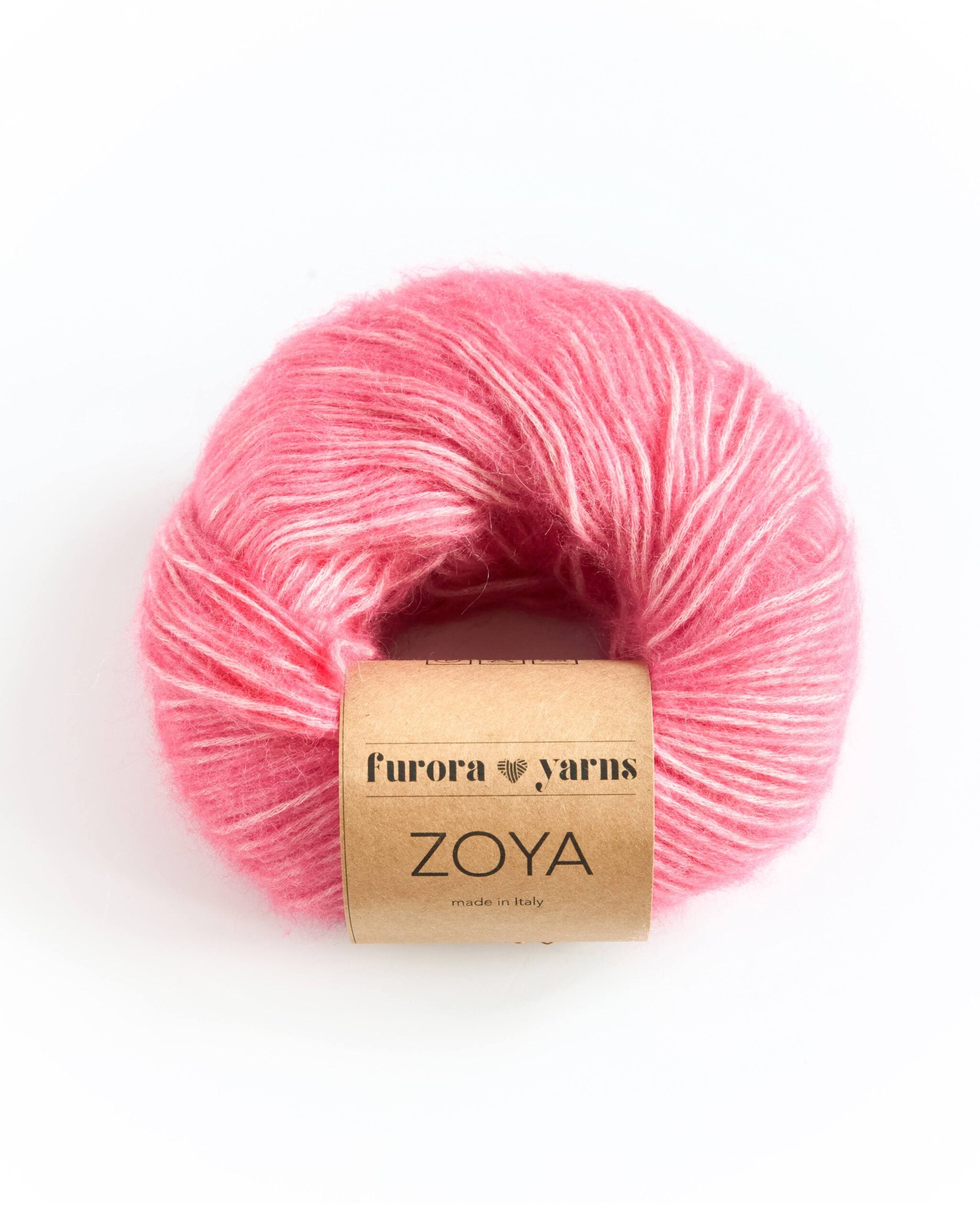 Włóczka merino, baby alpaka, bawełna ZOYA  50g dzika róża