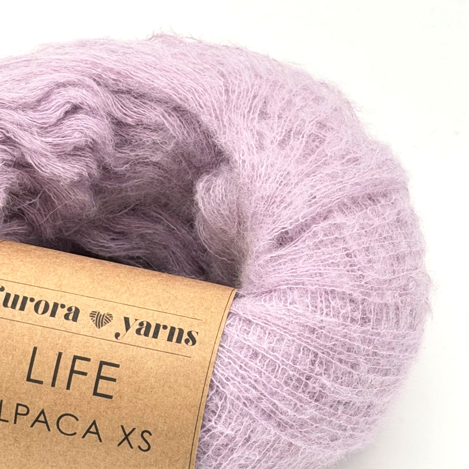 Włóczka z baby alpaką LIFE ALPACA XS lawenda 50g