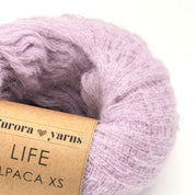 Włóczka z baby alpaką LIFE ALPACA XS lawenda 50g