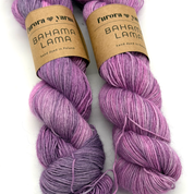 Wełna 100 % baby lama BAHAMA LAMA nr32 ręcznie farbowana  100g