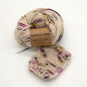 WEŁNA WOOLKA PRINT biały 50g
