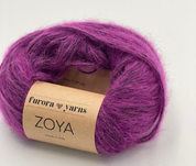 Włóczka merino, baby alpaka, bawełna ZOYA  50g purpura