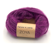 Włóczka merino, baby alpaka, bawełna ZOYA  50g purpura