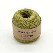 BURETTA 100% jedwab bourette 50g oliwka