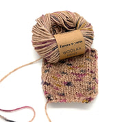 WEŁNA WOOLKA PRINT ciemny beż 50g