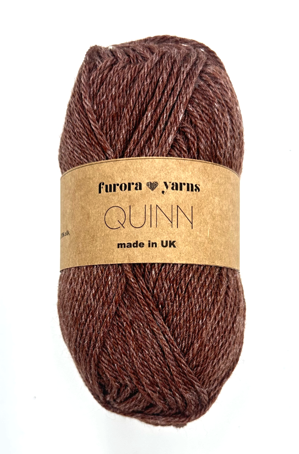 WEŁNA MERINO JEDWAB Quinn czekolada 50g