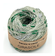 Włóczka GIRASOLE bawełna wiskoza  50g zielony