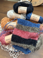 Włóczka wełna jedwab PELIA SILK antyczny róż 50g