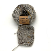 WEŁNA WOOLKA PRINT kamień 50g