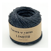 Włóczka len 100% LINOTTO stalowy 50g
