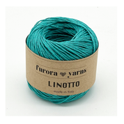 Włóczka len 100% LINOTTO turkus 50g