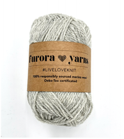 WEŁNA MERINO 100% MERRA SLIM jasny szary 50g
