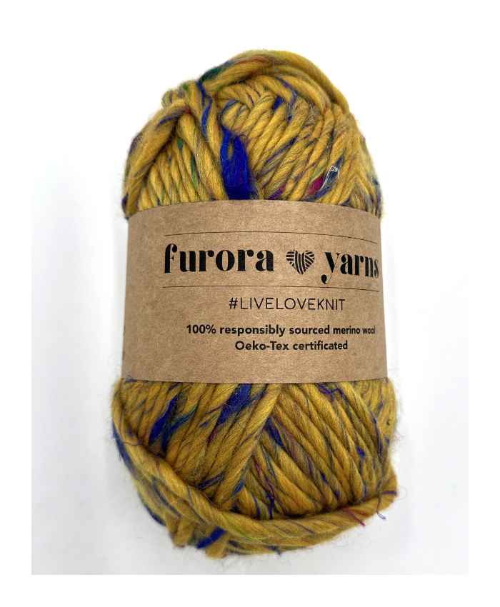 WEŁNA MERINO 100% MERRA SILK mustard 100g