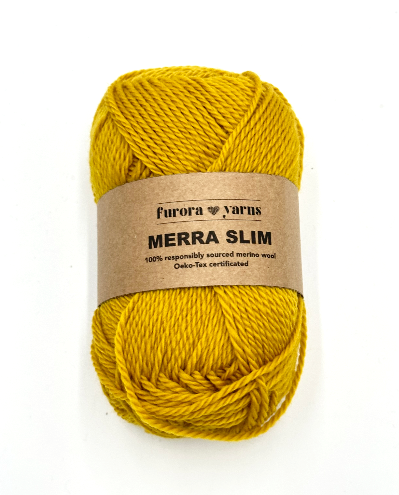 WEŁNA MERINO 100% MERRA SLIM miód 50g