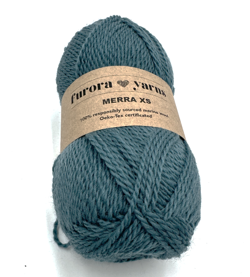 WEŁNA MERINO 100% MERRA XS morski 50g