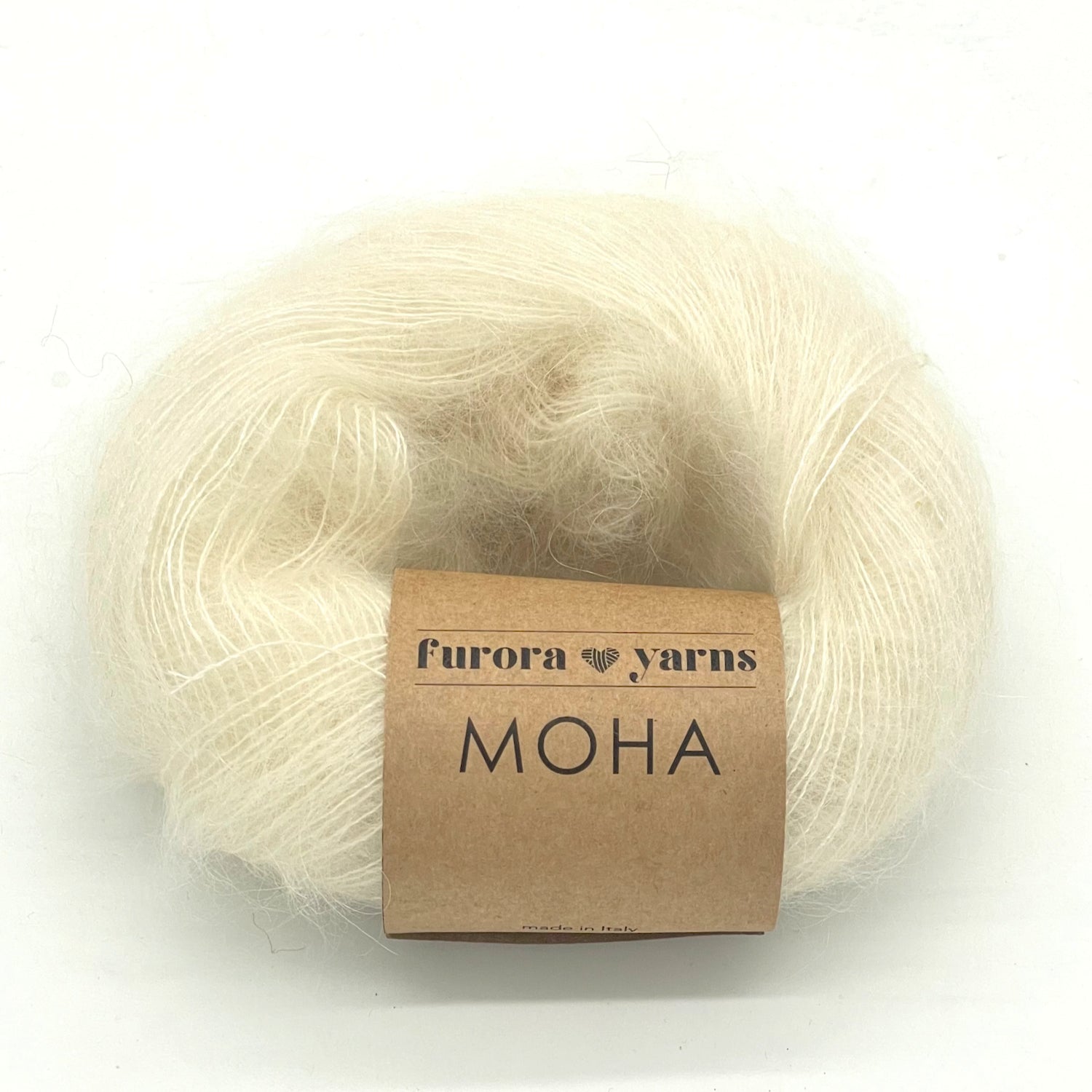 Włóczka super kid moher, jedwab MOHA 25g natura