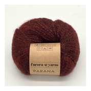 Włóczka wełna, baby alpaka, bawełna PARANA 50g bordo