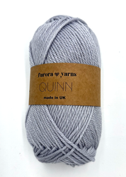 WEŁNA MERINO JEDWAB Quinn platyna 50g