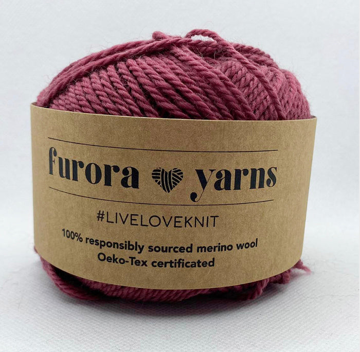 WEŁNA MERINO 100% MERRA SLIM bordo 50g