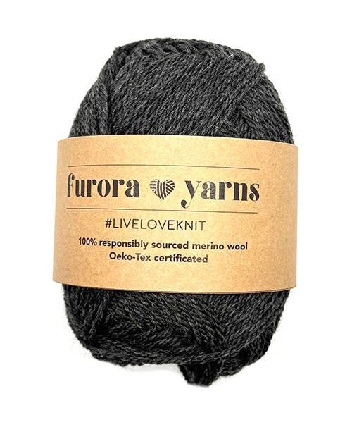 WEŁNA MERINO 100% MERRA SLIM ciemny szary 50g