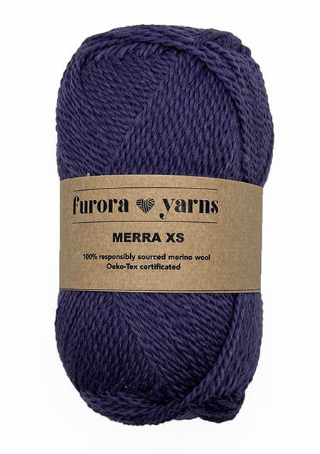 WEŁNA MERINO 100% MERRA XS fiolet 50g