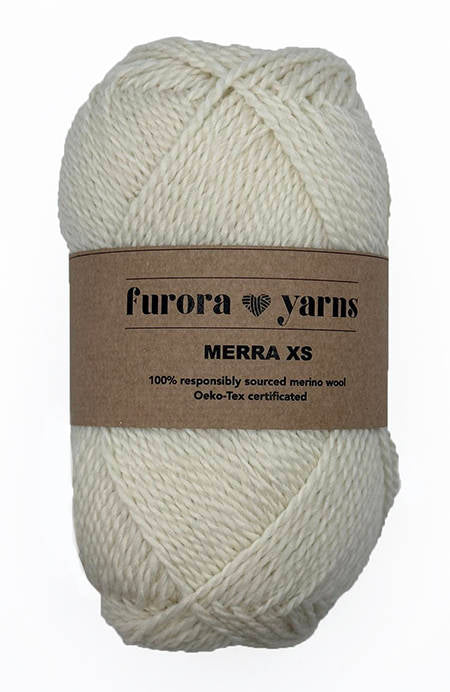 WEŁNA MERINO 100% MERRA XS natura 50g