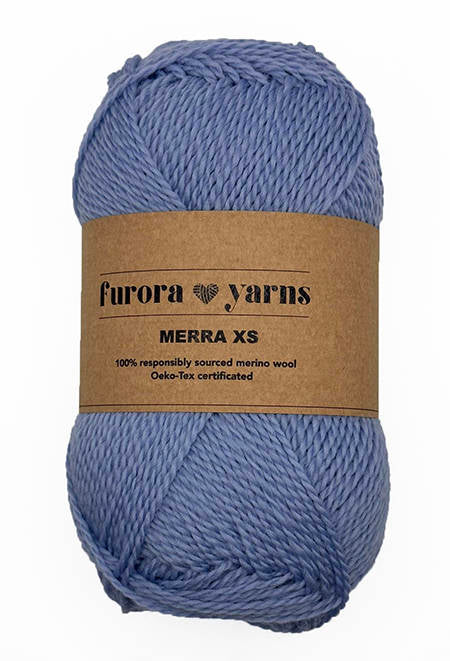 WEŁNA MERINO 100% MERRA XS niebo 50g
