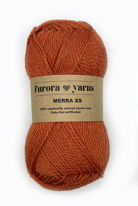 WEŁNA MERINO 100% MERRA XS cynamon 50g