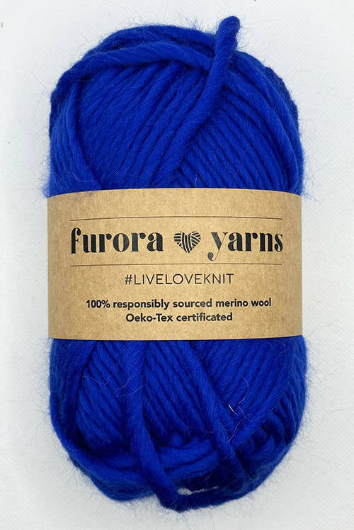 WEŁNA MERINO 100% MERRA kobalt 100g