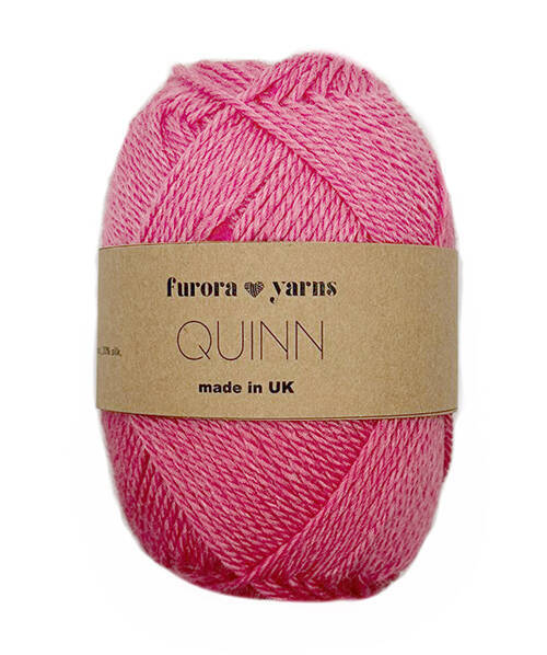 WEŁNA MERINO JEDWAB Quinn różowy 50g