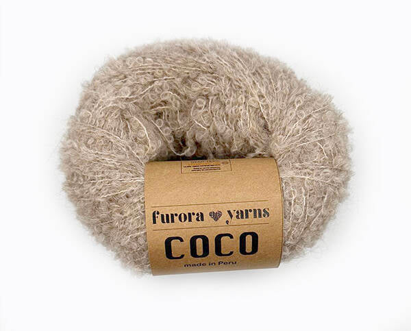 Włóczka wełna alpaka COCO 50g beż