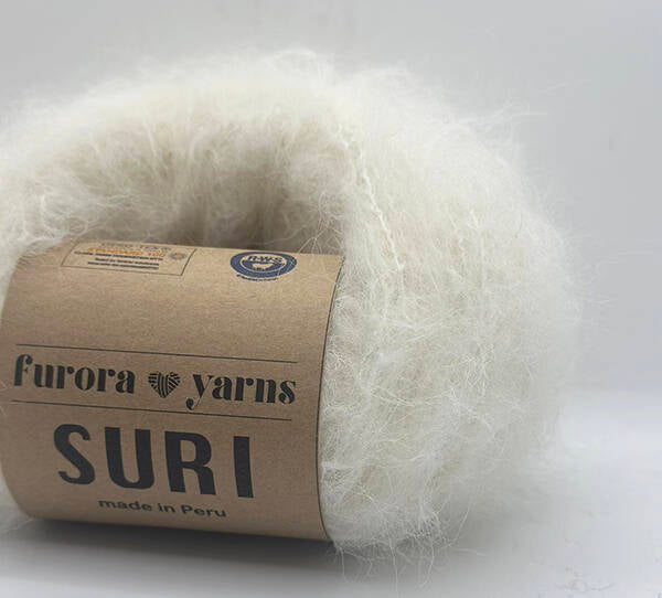 Włóczka wełna z alpaką SURI naturalny 50g