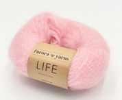 Włóczka wełna z alpaką i moher LIFE pudrowy róż 50g