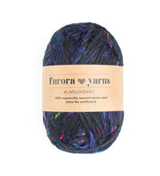 WEŁNA MERINO 100% MERRA SILK black 100g