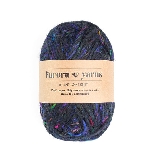 WEŁNA MERINO 100% MERRA SILK black 100g