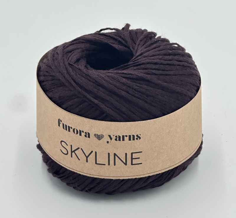 Włóczka SKYLINE bawełna jedwab  50g burgund