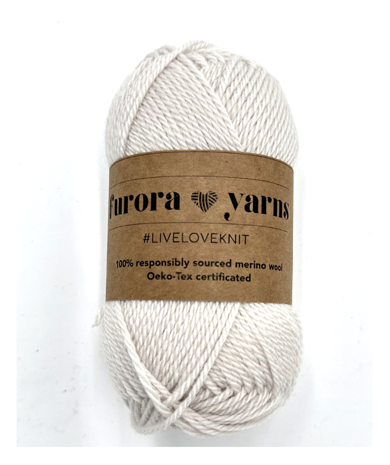 WEŁNA MERINO 100% MERRA SLIM śnieg 50g