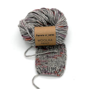 WEŁNA WOOLKA PRINT szary 50g