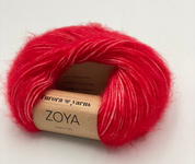 Włóczka merino, baby alpaka, bawełna ZOYA  50g szkarłatny