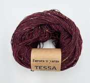 Wełna 100 % alpaka merino TESSA bordo