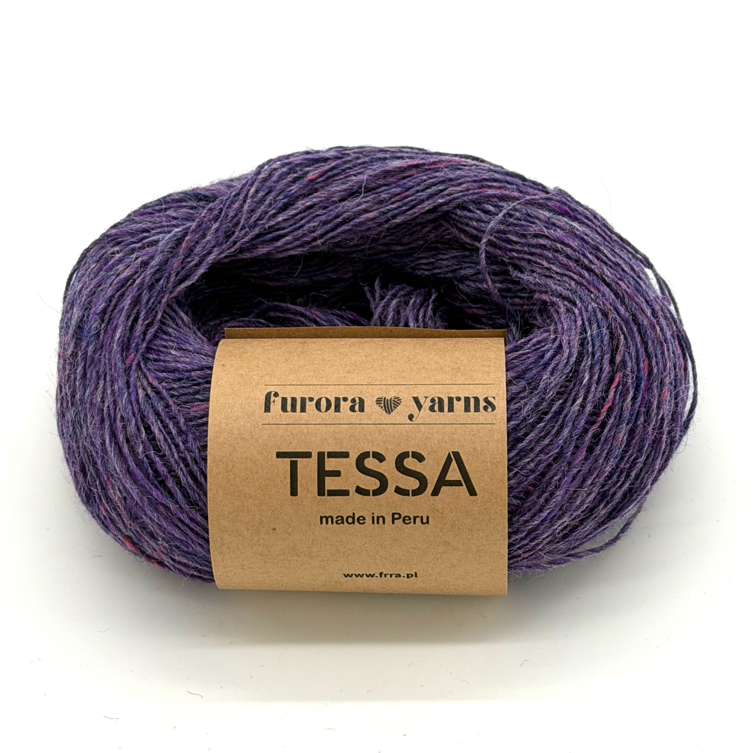Wełna 100 % alpaka merino TESSA fiolet