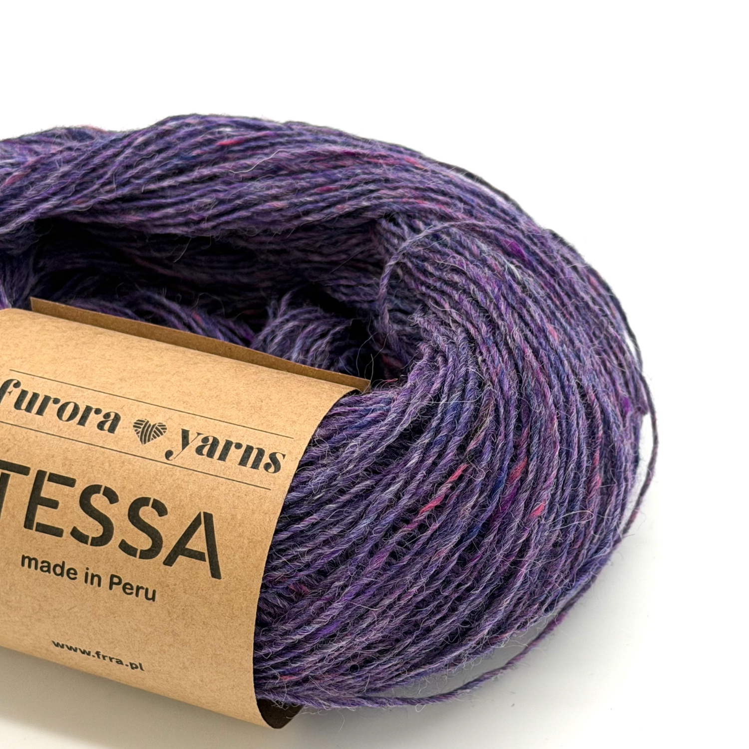 Wełna 100 % alpaka merino TESSA fiolet