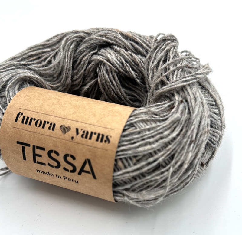 Wełna 100 % alpaka merino TESSA jasny szary